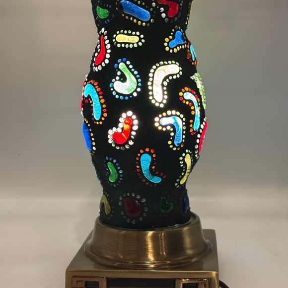 Colorful Mosaic Table Lamp - Picture 3 of 9